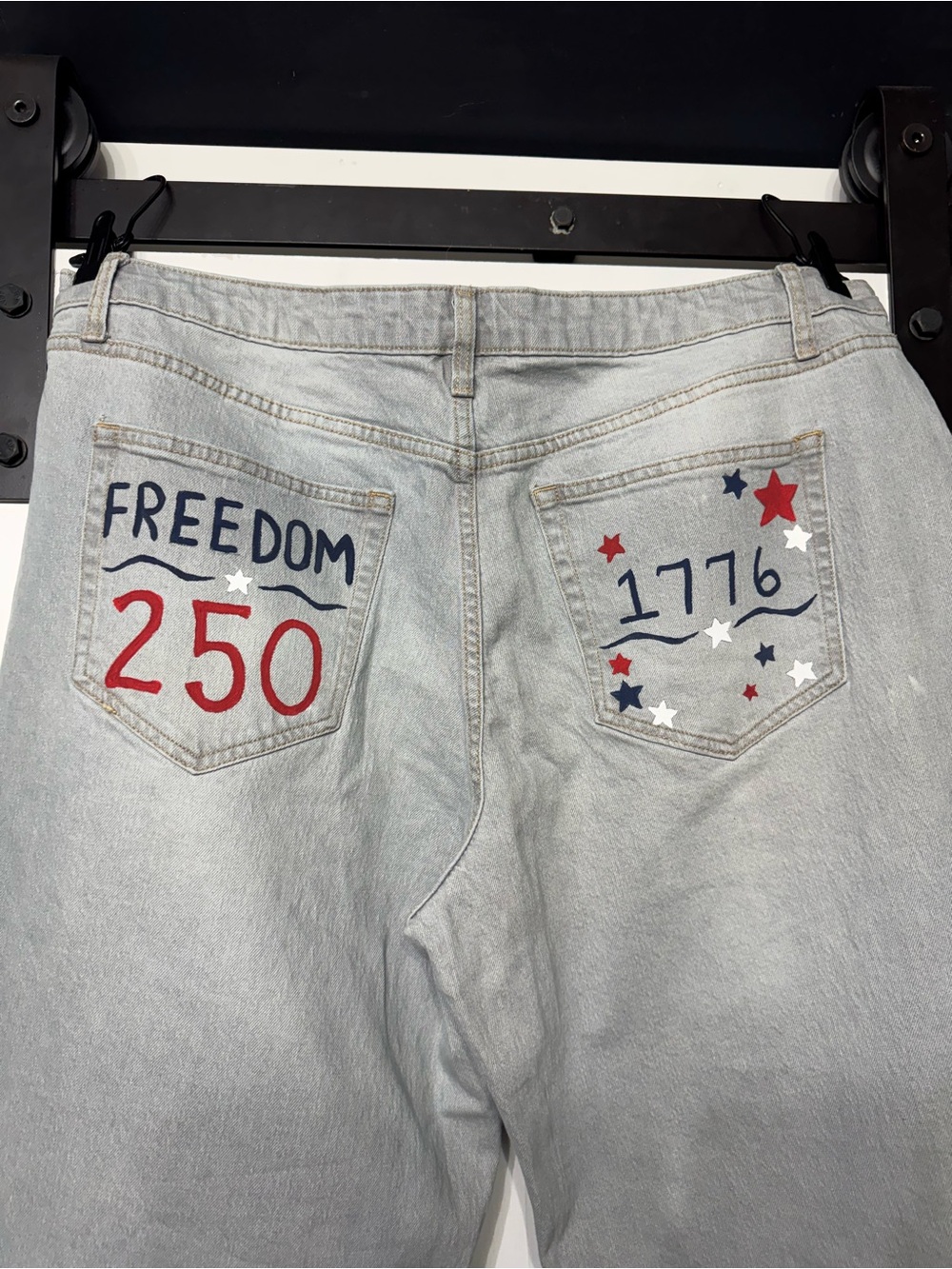 FREEDOM 250 Custom Light Wash Jeans with Back Pocket Accents - Picture 9 of 14